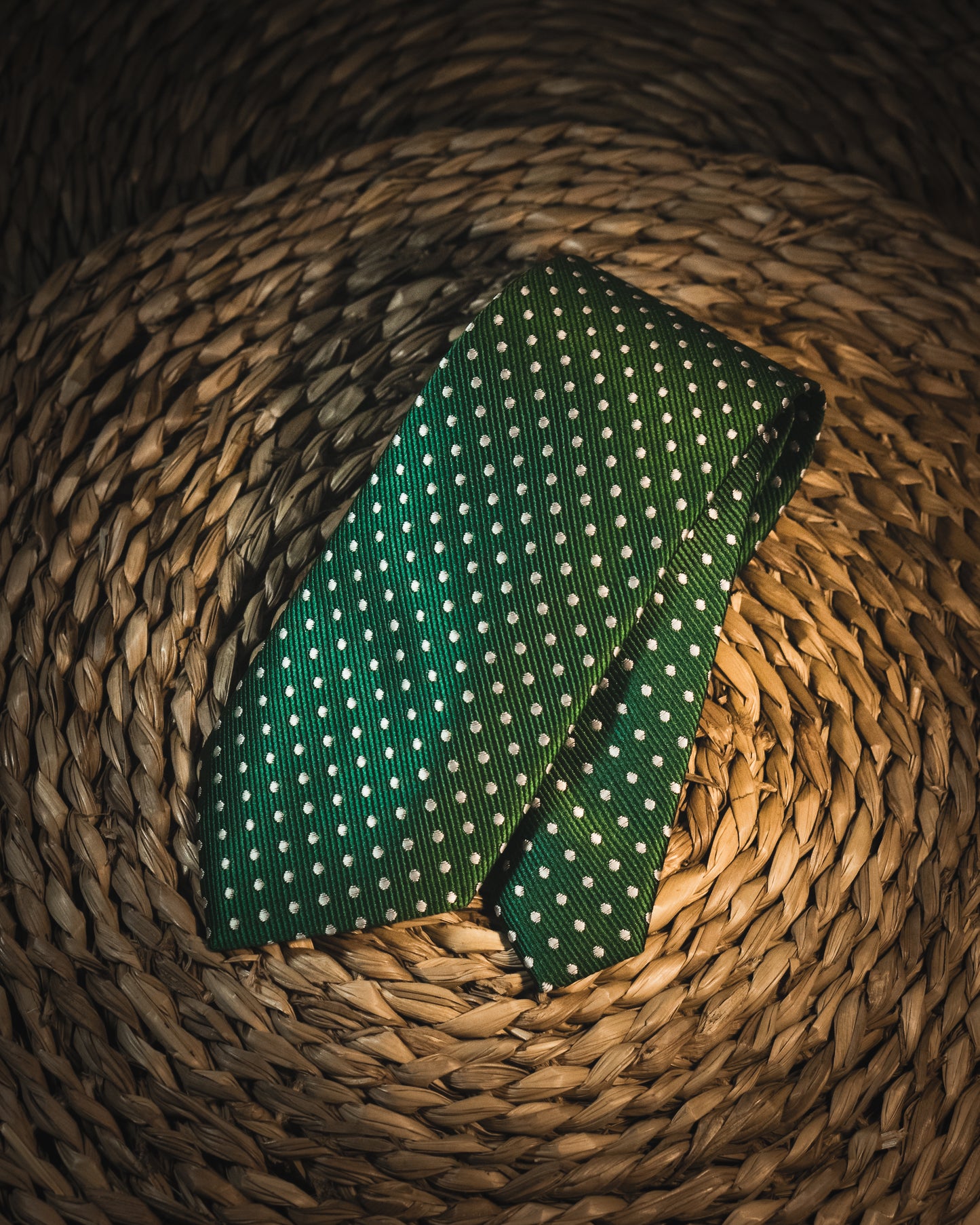 Topos verde y blanco