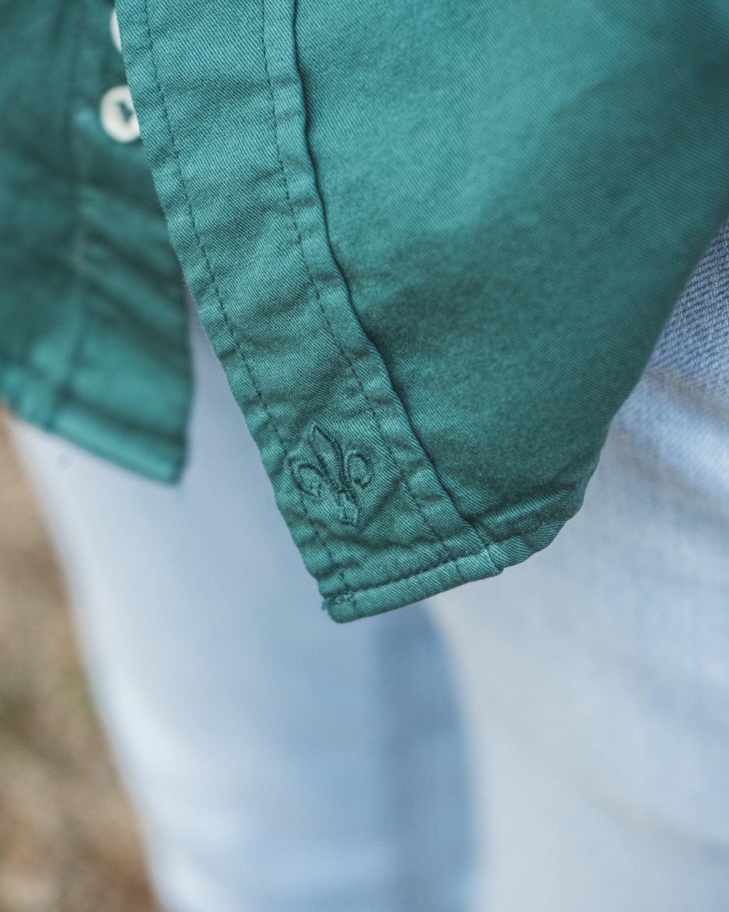 CAMISA OXFORD VERDE ESMERALDA
