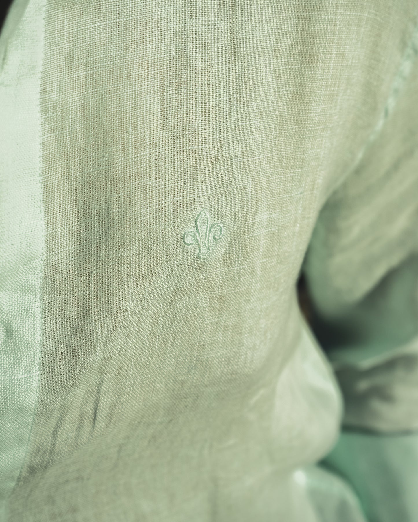 CAMISA LINO VERDE MENTA