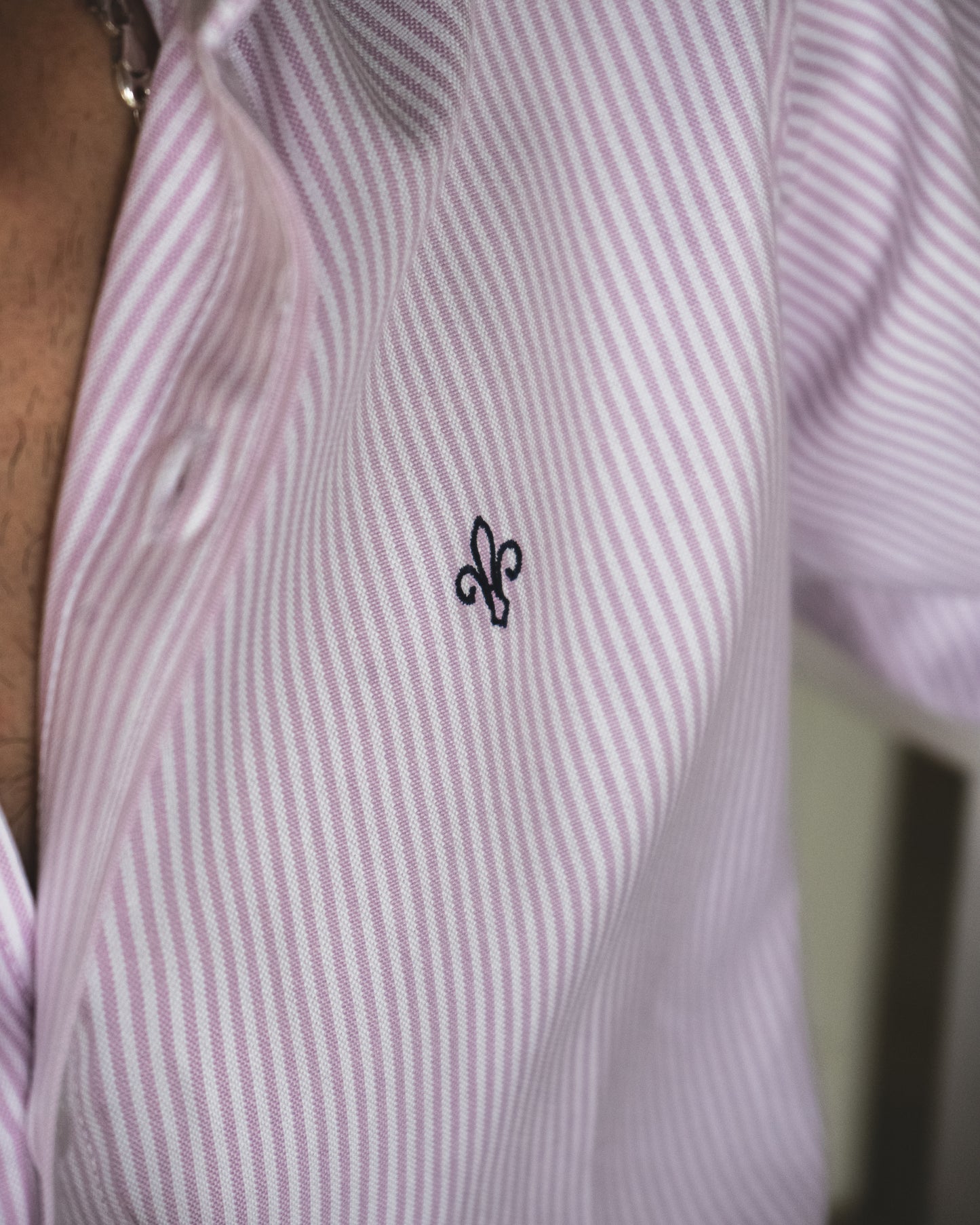 CAMISA RAYAS ROSA