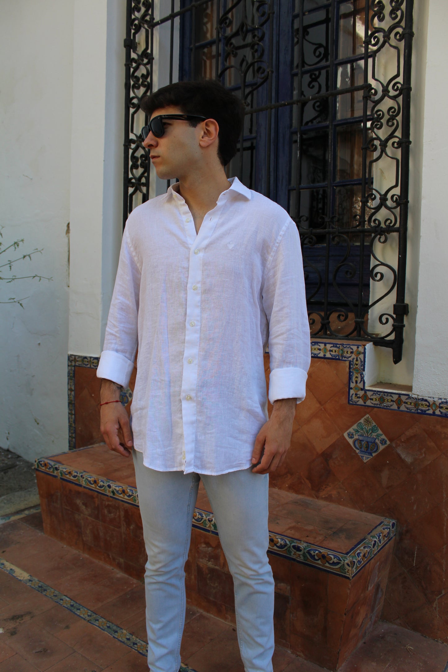 CAMISA LINO BLANCO