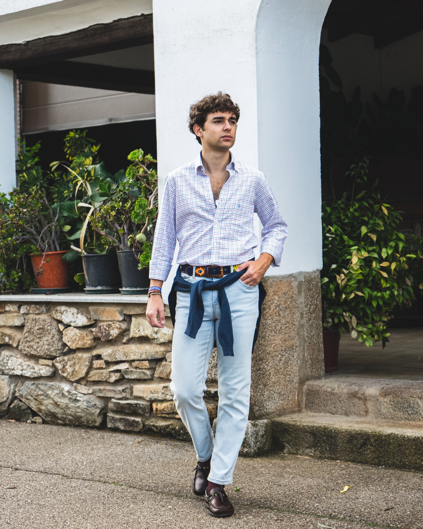 CAMISA CUADROS AZUL MARINO