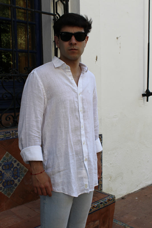 CAMISA LINO BLANCO