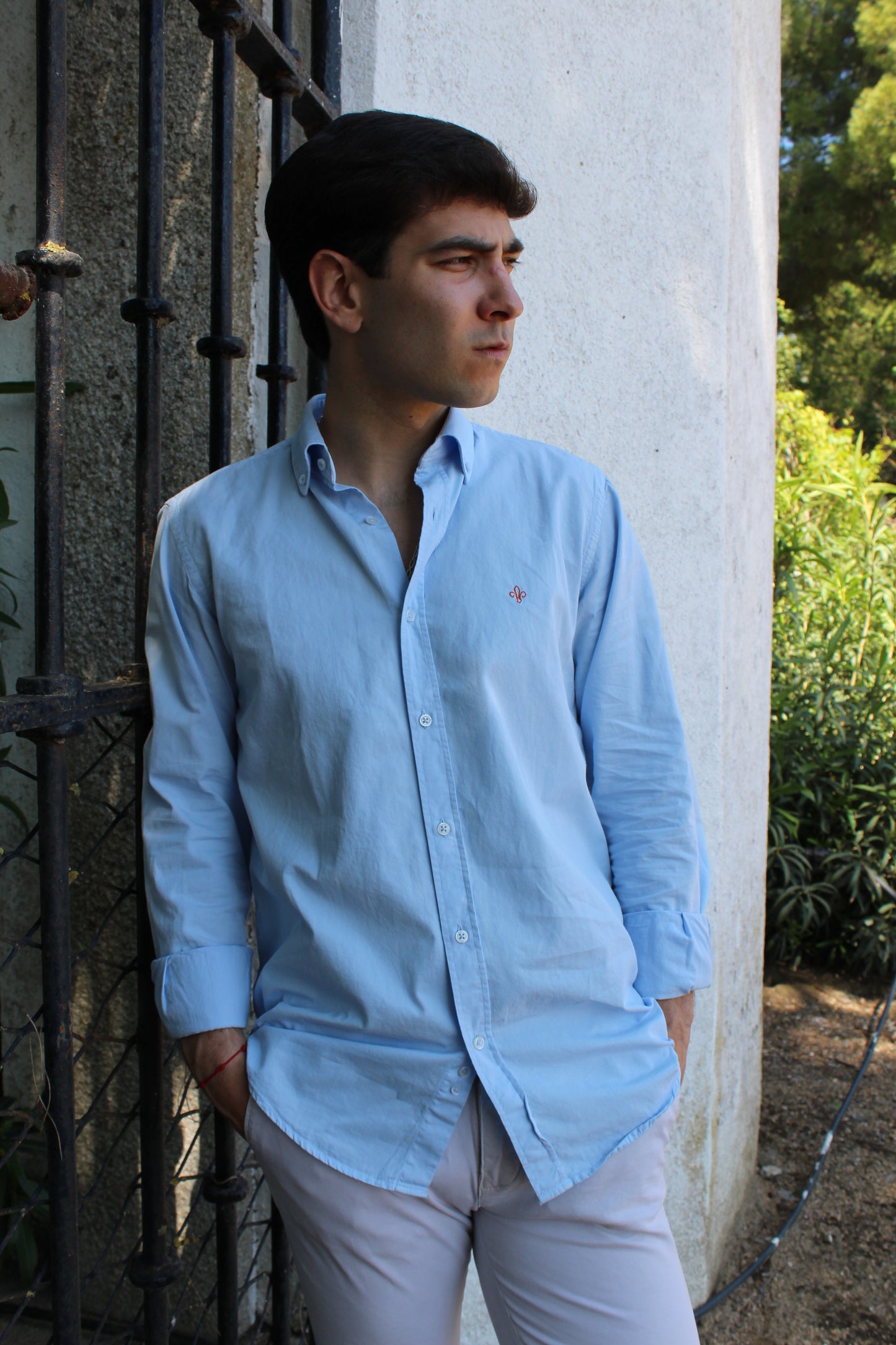 CAMISA SARGA AZUL CELESTE