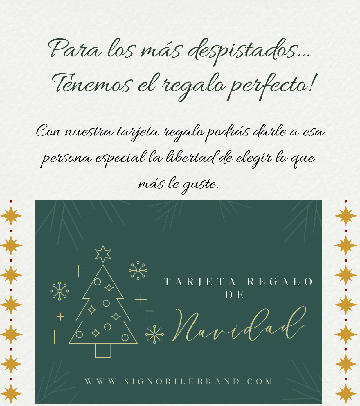 TARJETA REGALO